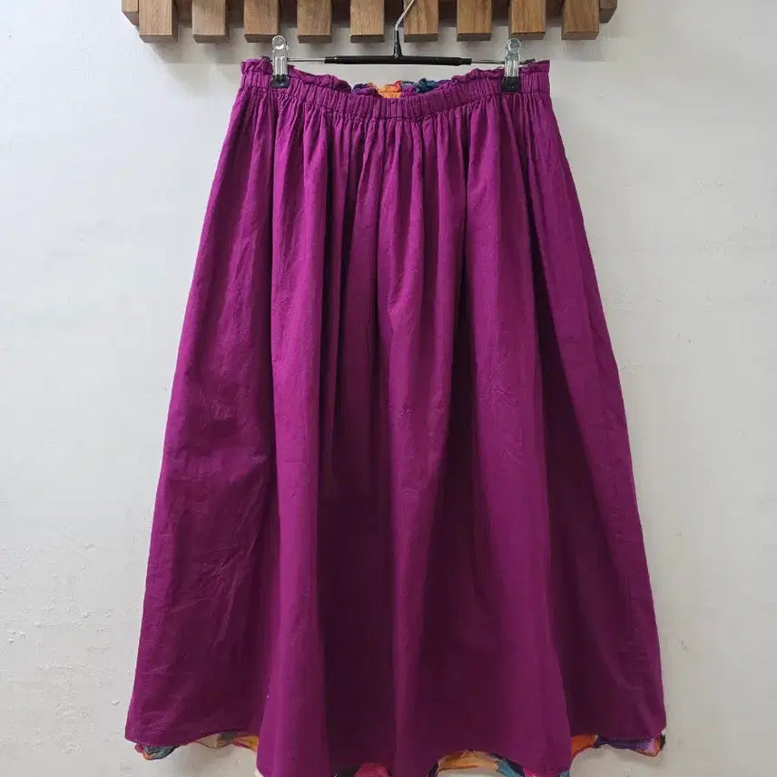 [BUNJANG] Japanese Vintage Reversible Pattern Long Skirt / 일본빈티지 리버시블패턴 스커트