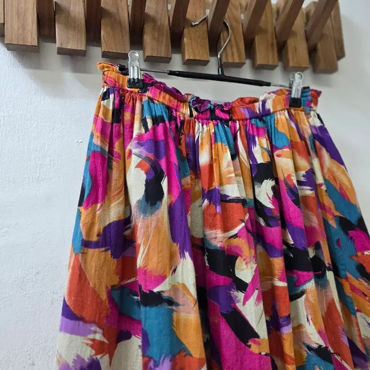 [BUNJANG] Japanese Vintage Reversible Pattern Long Skirt / 일본빈티지 리버시블패턴 스커트