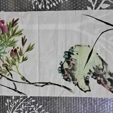 [BUNJANG] Oriental Painting: Peony, Gwaeseok, and Orchid / 동양화 모란 괴석 난초도