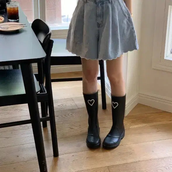 [BUNJANG] Bycini Wave Denim Shorts / 바이씨니 물결데님반바지