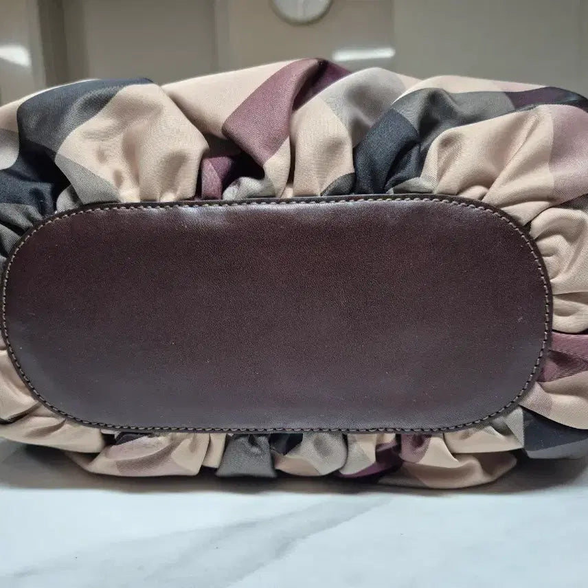 [BUNJANG] Daks Brown Check Hobo Shoulder Tote Bag / 닥스  브라운체크 호보 숄더 토트백