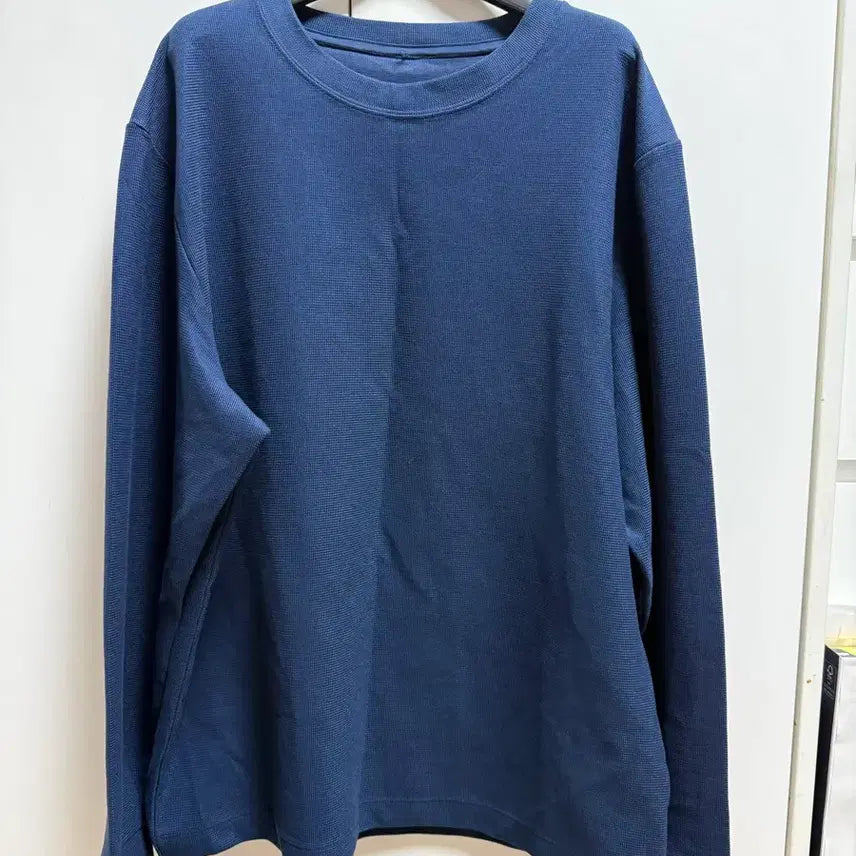 [BUNJANG] Lululemon Heavyweight Cotton Textured Long Sleeve Shirt Navy/M / (미착용)룰루레몬_헤비웨이트 코튼 텍스처드 롱슬리브 셔츠_네이비/M