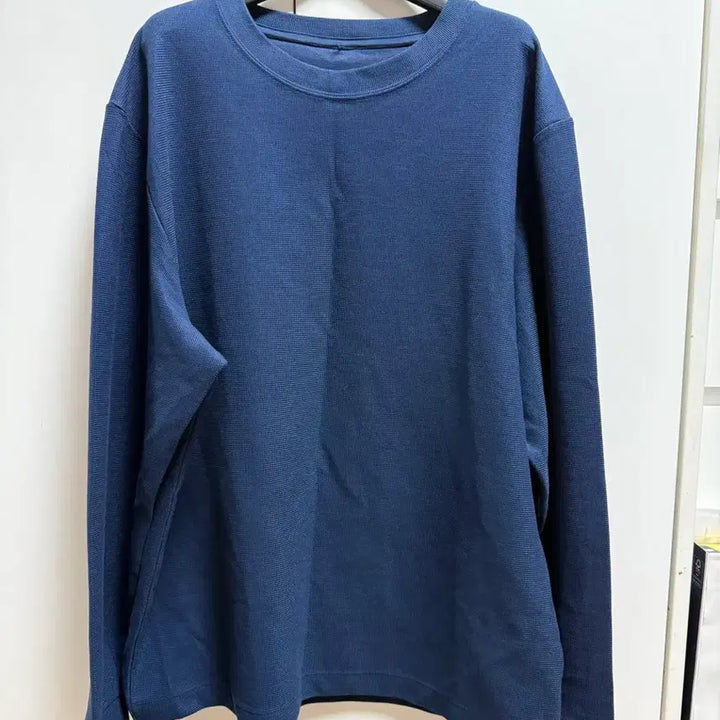 [BUNJANG] Lululemon Heavyweight Cotton Textured Long Sleeve Shirt Navy/M / (미착용)룰루레몬_헤비웨이트 코튼 텍스처드 롱슬리브 셔츠_네이비/M