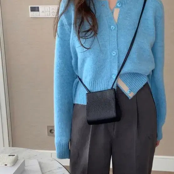 [BUNJANG] Maybe Baby Dear List Gem Cardigan Aqua Blue Cobalt / 메이비베이비 디어리스트 Gem 가디건 아쿠아 블루 코발트