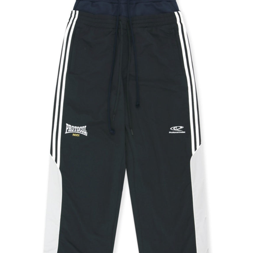 [BUNJANG] Protocol Index 3 Layered Track Pants Black / [3] 프로토콜인덱스 3레이어드 트랙 팬츠 블랙