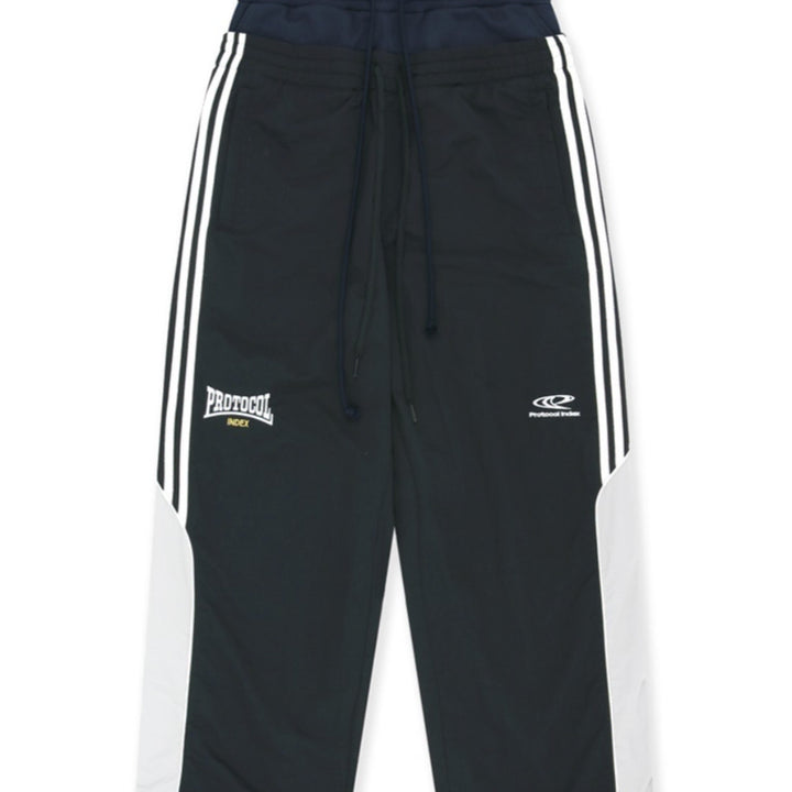 [BUNJANG] Protocol Index 3 Layered Track Pants Black / [3] 프로토콜인덱스 3레이어드 트랙 팬츠 블랙
