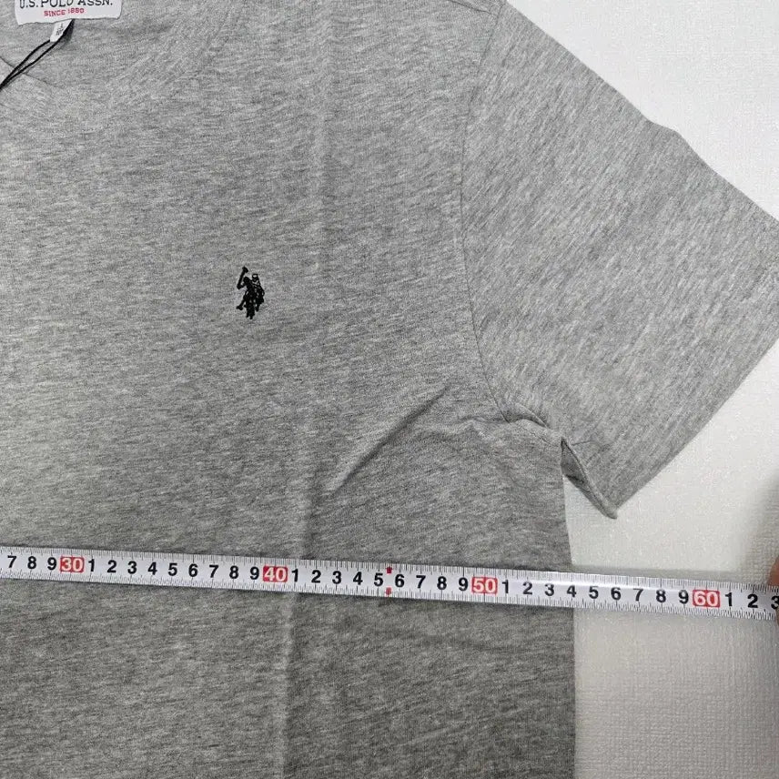 [BUNJANG] U.S. Polo Assn. Gray Short-Sleeve T-Shirt L New / U.S.폴로어슨 그레이 반팔 티셔츠 L 새상품
