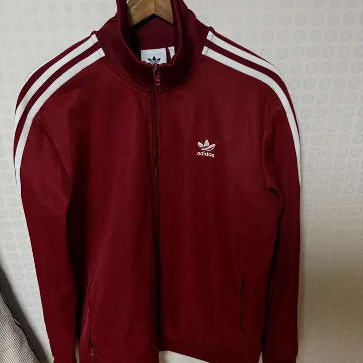 [BUNJANG] Adidas Burgundy Beckenbauer Track Top Jersey / 아디다스 버건디 져지 트랙탑 베켄바우어 급처