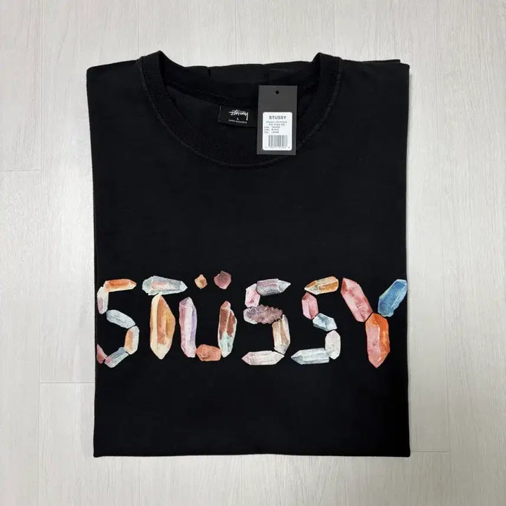 [BUNJANG] Stussy Crystal Logo Pigment T-Shirt (L) / 스투시 크리스탈 로고 피그먼트 티셔츠 L