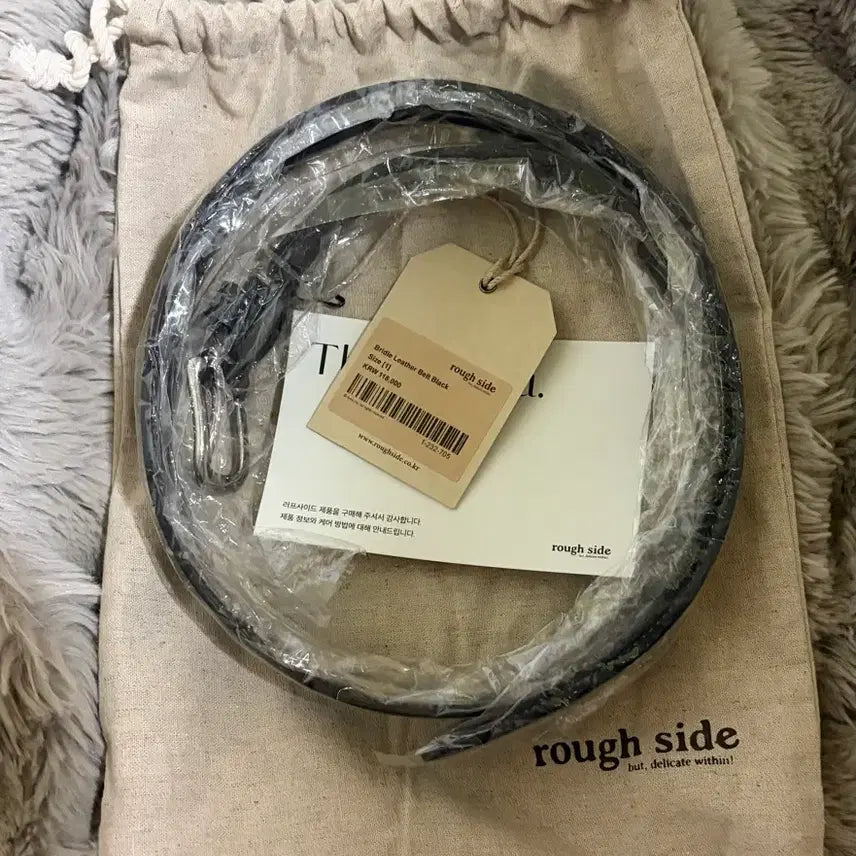 [BUNJANG] Roughside Bridle Leather Belt Black One Size / [새상품]러프사이드 브라이들 레더 벨트 블랙 1사이즈