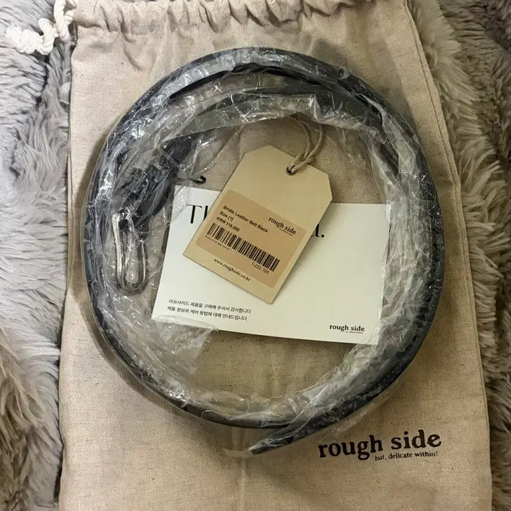 [BUNJANG] Roughside Bridle Leather Belt Black One Size / [새상품]러프사이드 브라이들 레더 벨트 블랙 1사이즈