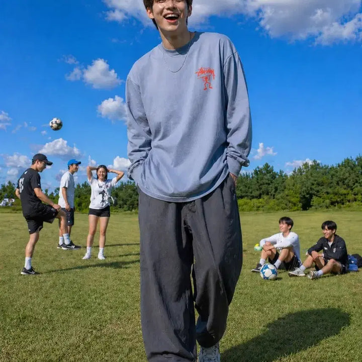 [BUNJANG] Stussy International Tribe Long Sleeve Sky Blue / [판매완료] Stussy 스투시 인터내셔널 트라이브 롱슬리브