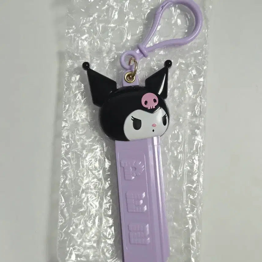 [BUNJANG] Sanrio Phez Slide Mirror Keychain Kuromi / 산리오 페즈 슬라이드 거울 키링 랜덤 쿠로미