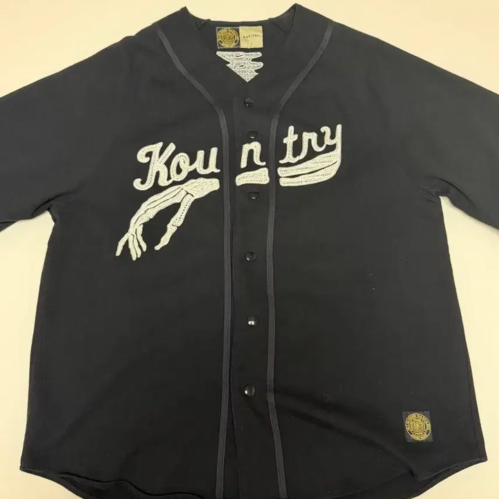 [BUNJANG] Kapital Baseball Bon Shirt Black Size 4 / 캐피탈 베이스볼 본 셔츠 블랙 4사이즈