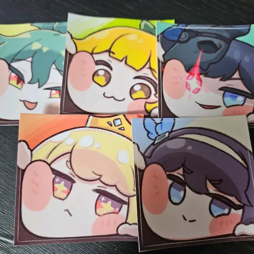 [BUNJANG] Trickcal Removable Big Stickers (5 Types) Bundle Set / 트릭컬 리무버블 빅 스티커 5종 일괄