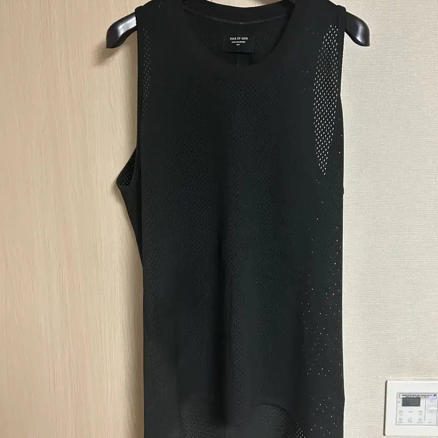 [BUNJANG] Fear of God 5th Black Mesh Sleeveless T-shirt / 피어오브갓 5th 블랙  메쉬 민소매 티셔츠