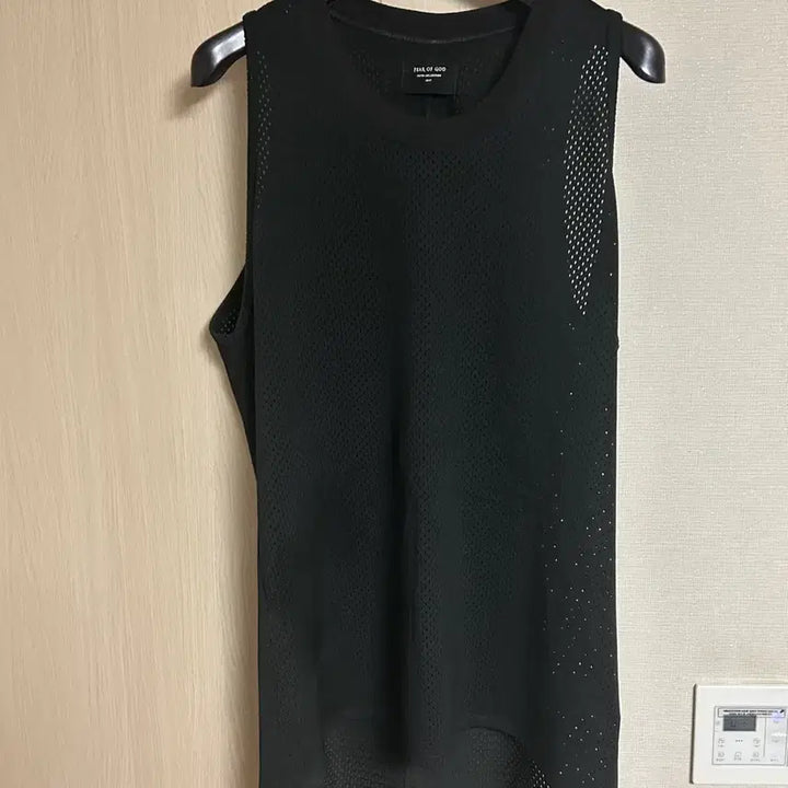 [BUNJANG] Fear of God 5th Black Mesh Sleeveless T-shirt / 피어오브갓 5th 블랙  메쉬 민소매 티셔츠