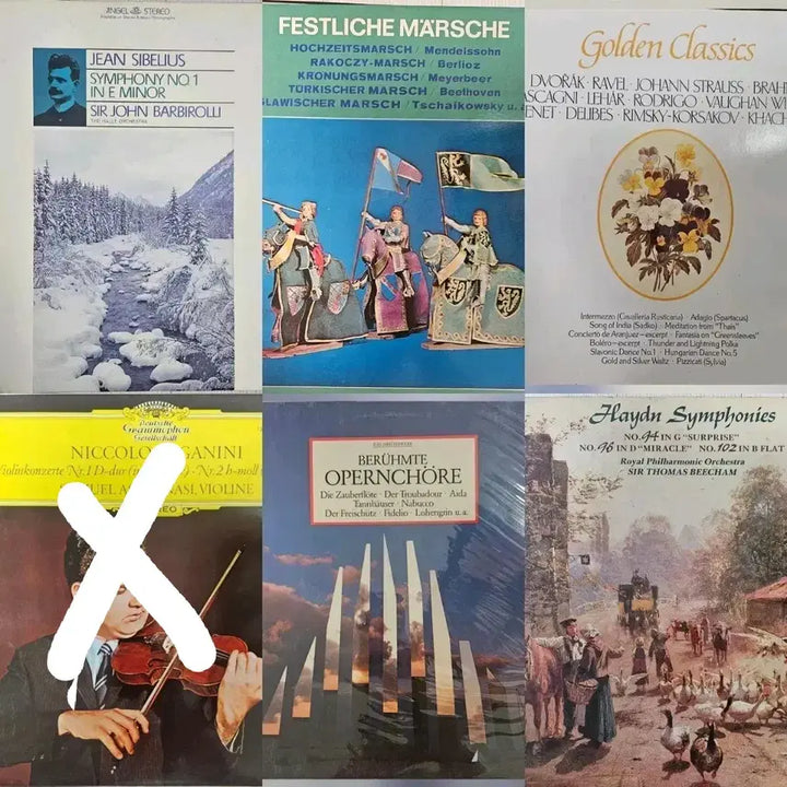 [BUNJANG] Imported Classical Vinyl Records Collection (6 Records) / 클래식 수입 LP 음반 6장 모음