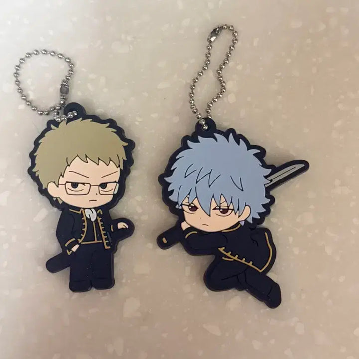 [BUNJANG] Gintama Gintoki Sakata Rubber Strap Gacha Keychain / 은혼 긴토키 러버스트랩 가챠 키링