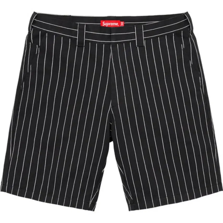 [BUNJANG] Supreme 21SS Work Shorts Black Stripe / 슈프림 21SS 워크 쇼츠 블랙 스트라이프 32