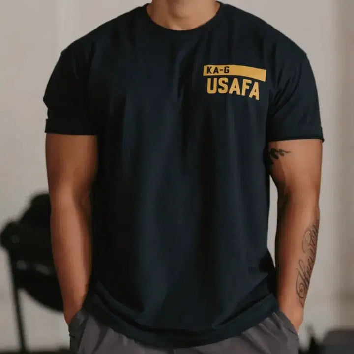 [BUNJANG] Khakigrado USAFA Military Regular Fit T-shirt L / 카키그라도 USAFA 밀리터리 레귤러핏 반팔티 L