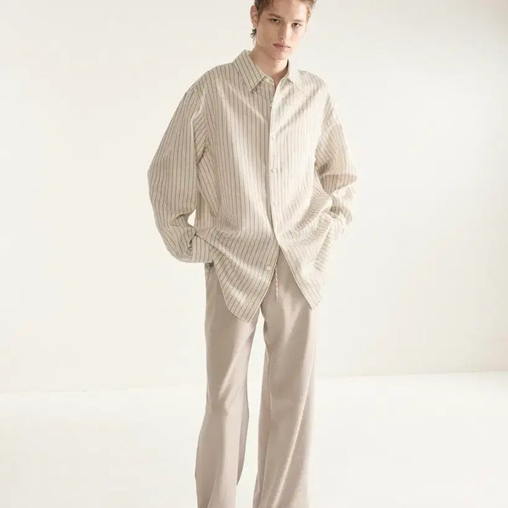 [BUNJANG] System Homme 25SS Paris Collection Stripe Shirt / 시스템옴므 25ss 파리컬렉션 스트라이프 셔츠