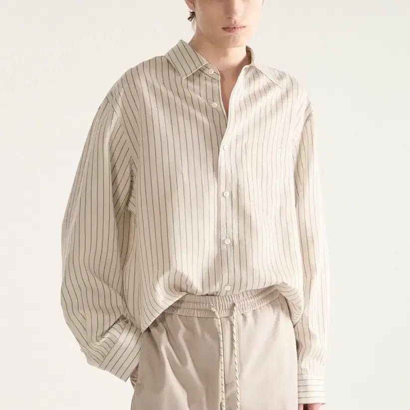 [BUNJANG] System Homme 25SS Paris Collection Stripe Shirt / 시스템옴므 25ss 파리컬렉션 스트라이프 셔츠