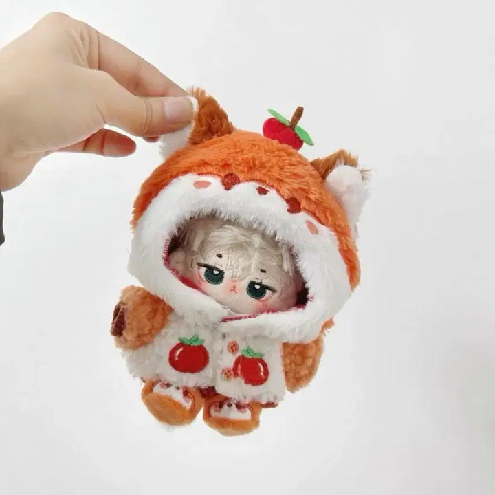 [BUNJANG] Apple Fox Outfit for 10cm Dolls / 10cm 인형옷 사과 여우옷 솜인형옷