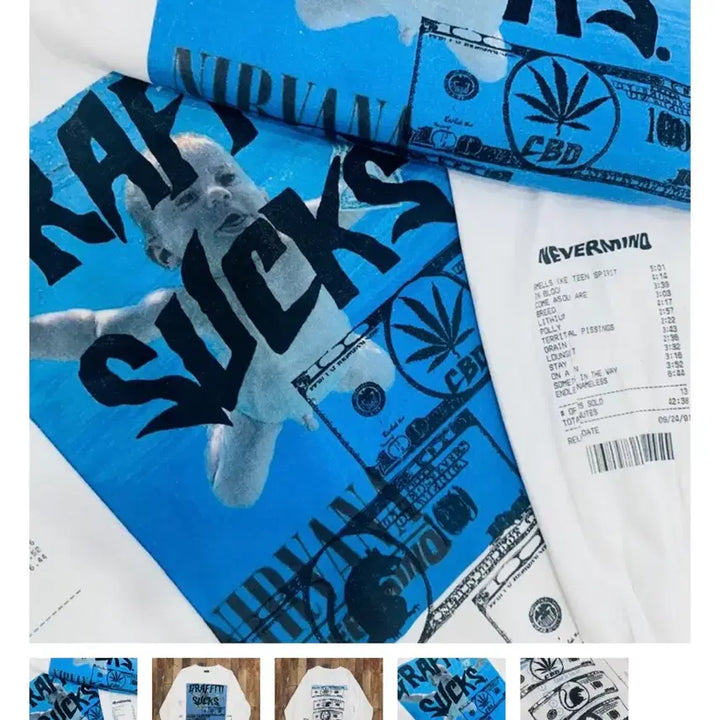 [BUNJANG] Donut Revenge GF-Logo Long Sleeve T-Shirt Size 1 / 도넛리벤지 핑거프레스 gf-logo 롱슬리브 1size