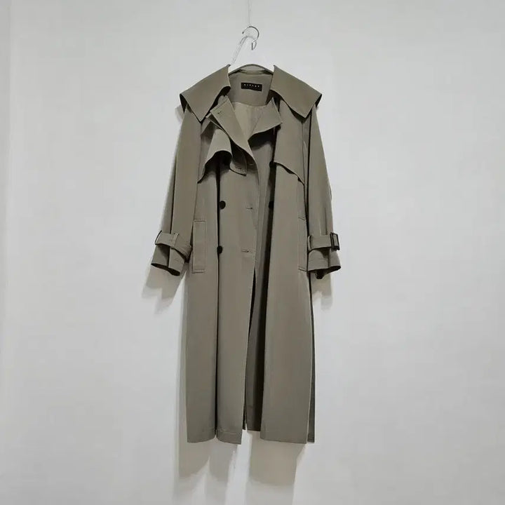 [BUNJANG] Sisley Sailor Long Trench Coat / 시슬리 세일러 롱트렌치