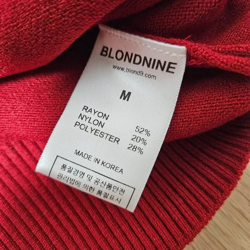 [BUNJANG] Blonde Nine Cardigan Red / [m] 블론드나인 가디건 레드