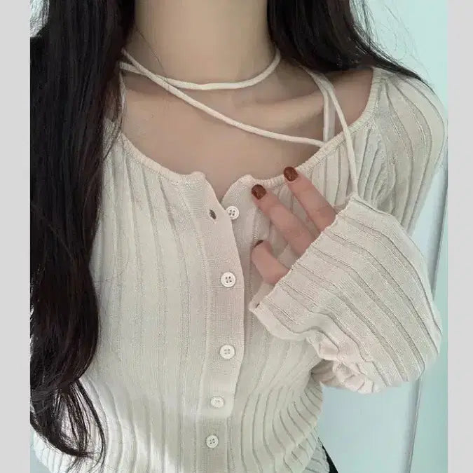 [BUNJANG] Young &amp; Rich Silk Lambswool Light Beige / 에이블리 영앤리치 실크 램스울 라이트 베이지