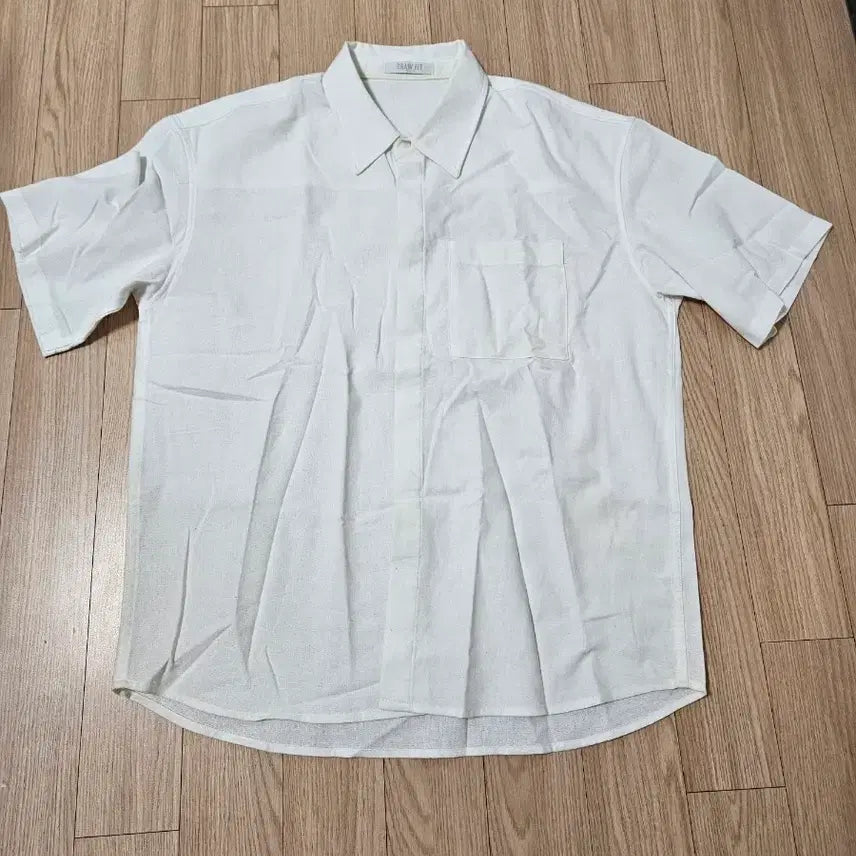 [BUNJANG] Drawfit Linen Hidden Short Sleeve Shirt Off White / [m] 오정규 X 드로우핏 린넨 히든 반팔 셔츠 오프화이트