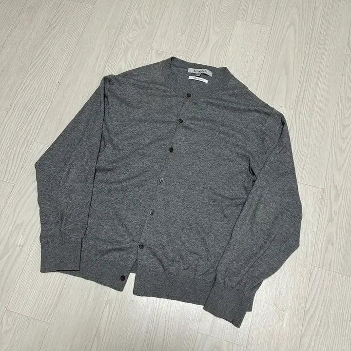 [BUNJANG] Brown Yak Round Neck Knit Cardigan Grey / [4] 브라운야드 라운드넥 니트 가디건 그레이