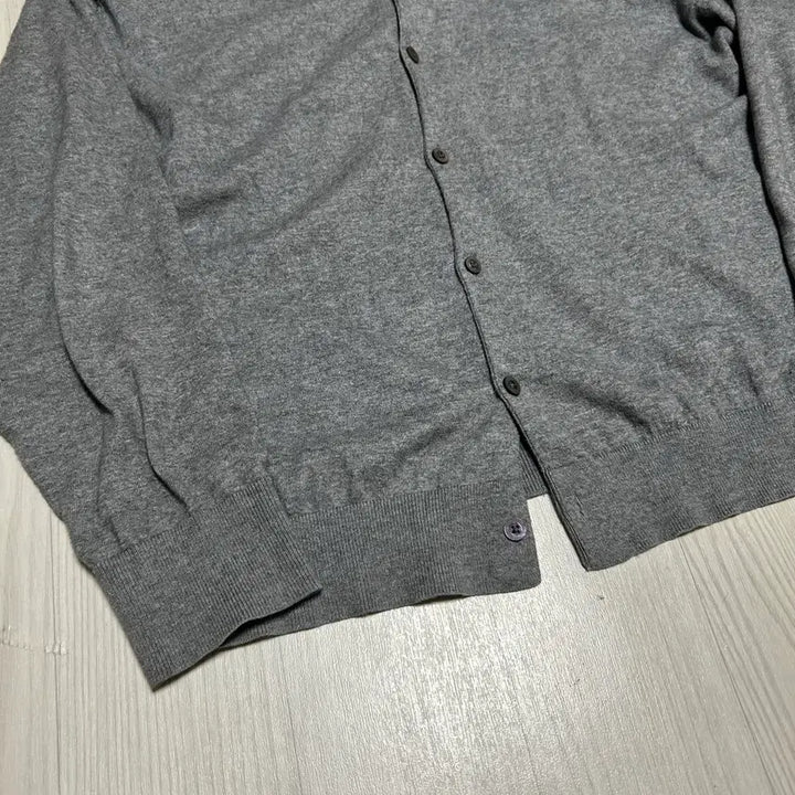 [BUNJANG] Brown Yak Round Neck Knit Cardigan Grey / [4] 브라운야드 라운드넥 니트 가디건 그레이