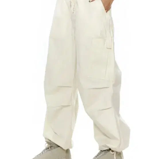 [BUNJANG] Jaded London Ecru Parachute Cargo Pants / 제이디드 런던 에크루 파라슈트 카고 팬츠