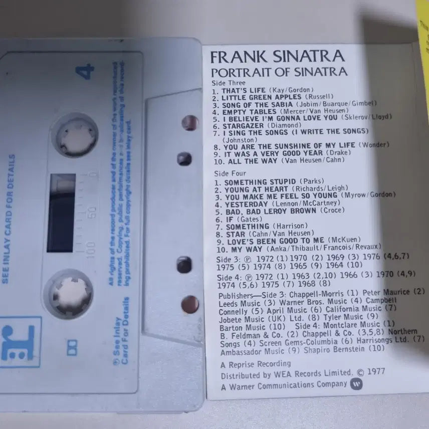 [BUNJANG] Frank Sinatra Portrait (Opened Cassette Tape) Import / 프랭크 시나트라 Portrait (개봉 카세트테이프) 수입반