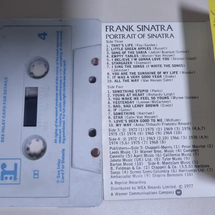 [BUNJANG] Frank Sinatra Portrait (Opened Cassette Tape) Import / 프랭크 시나트라 Portrait (개봉 카세트테이프) 수입반