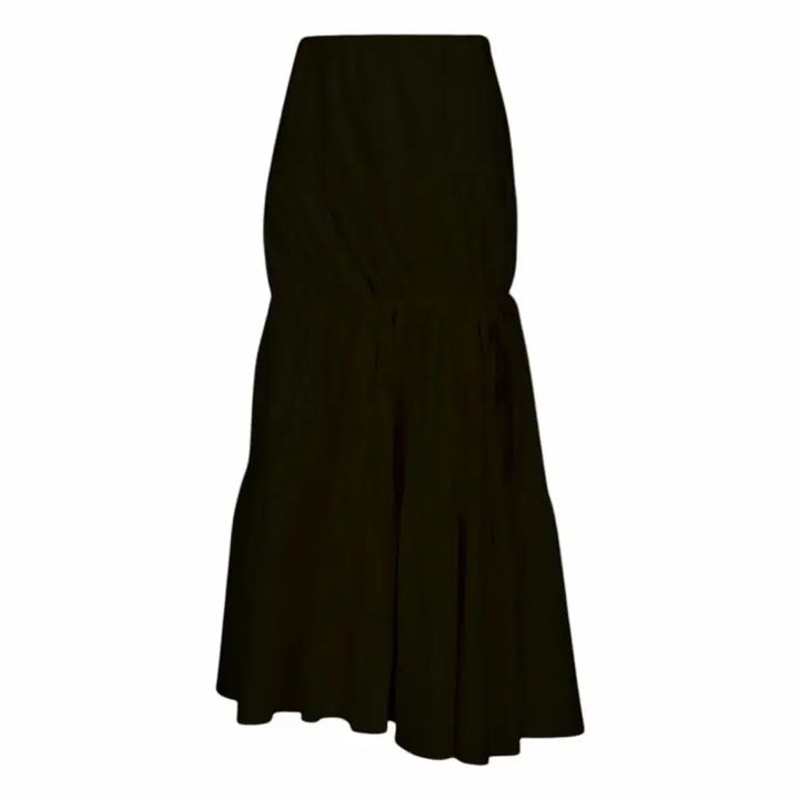 [BUNJANG] 1133garden Wild Tiered Skirt Black / 1133garden 1133가든 와일드 티어드 스커트 블랙
