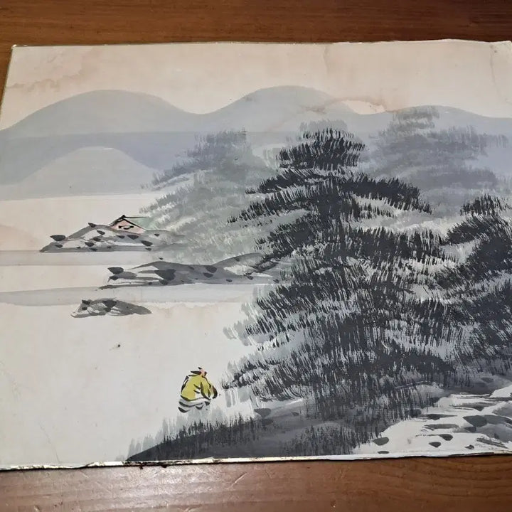 [BUNJANG] Seokdang (Stone Hall) Ink Wash Painting Landscape / 동양화 산수화 옛날그림