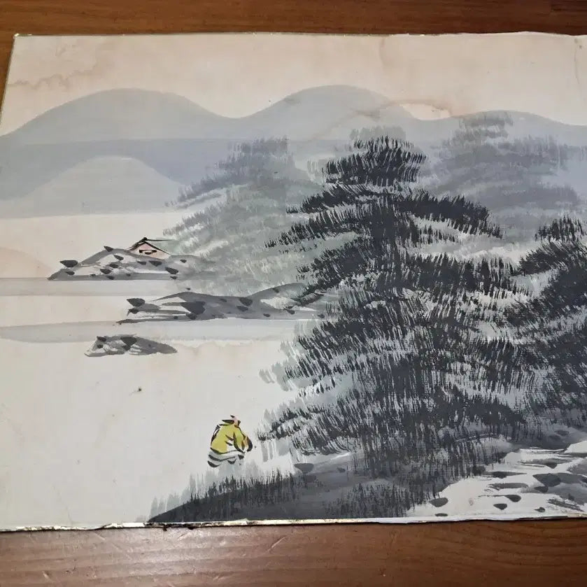 [BUNJANG] Seokdang (Stone Hall) Ink Wash Painting Landscape / 동양화 산수화 옛날그림