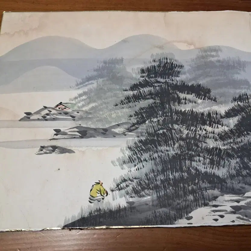 [BUNJANG] Seokdang (Stone Hall) Ink Wash Painting Landscape / 동양화 산수화 옛날그림