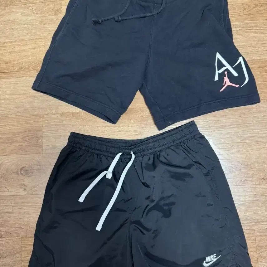 [BUNJANG] Nike Jordan Black Set Shorts / 나이키 조던 반바지 블랙 세트