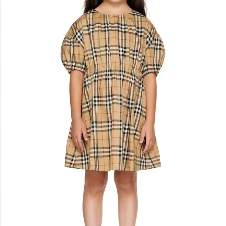 [BUNJANG] Burberry Kids Puff Sleeve Dress - 12Y / 버버리 키즈 퍼프소매 원피스12Y