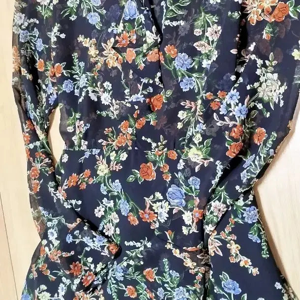 [BUNJANG] Round Pattern Chiffon Dress / [새상품] 라운드 패턴 쉬폰 원피스, 여름 원피스