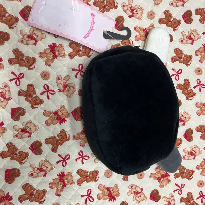 [BUNJANG] Usahana Black Face Pouch / 우사하나 블랙 얼굴 파우치 검정