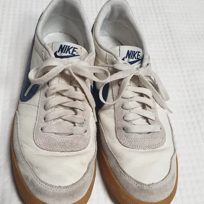 [BUNJANG] Nike Killshot 2 Leather Sneakers White/Navy / 나이키 킬샷2 레더 스니커즈 흰/남 255