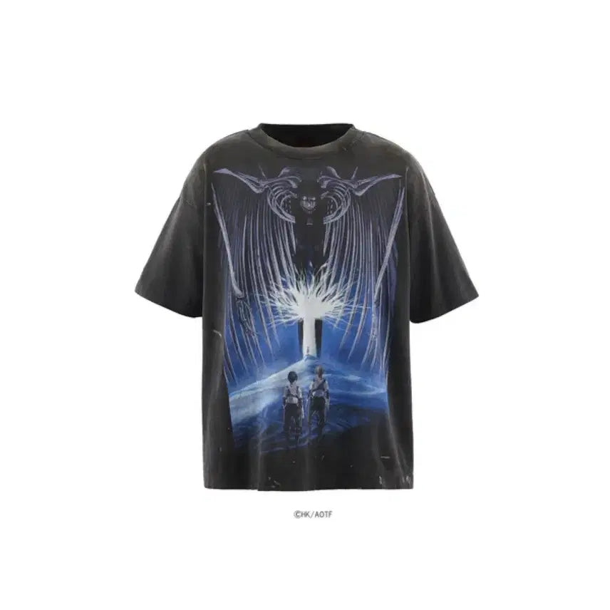 [BUNJANG] Saint Michael x Attack on Titan 26SS T-Shirt (Size M) / [m]세인트미카엘 x 진격의거인 26ss 반팔티셔츠