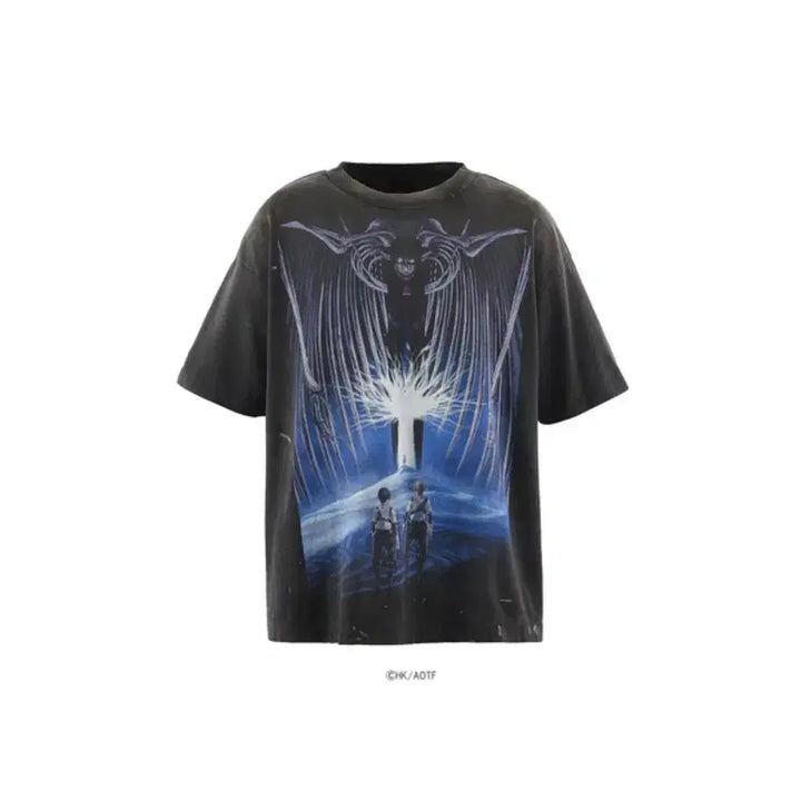 [BUNJANG] Saint Michael x Attack on Titan 26SS T-Shirt (Size M) / [m]세인트미카엘 x 진격의거인 26ss 반팔티셔츠
