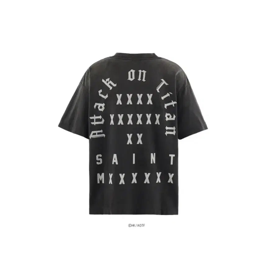[BUNJANG] Saint Michael x Attack on Titan 26SS T-Shirt (Size M) / [m]세인트미카엘 x 진격의거인 26ss 반팔티셔츠